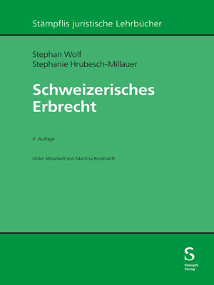 cover image of Schweizerisches Erbrecht